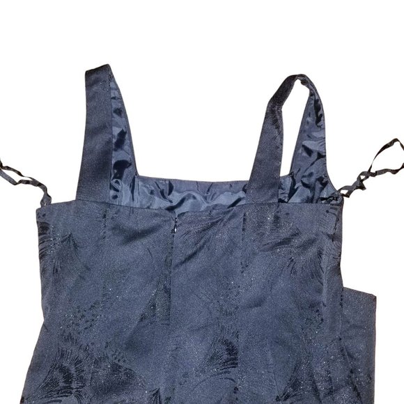 NWT Evan Picone Women's Black Fit & Flare A-Line Square Neck Dress Size 8 - Picture 6 of 8